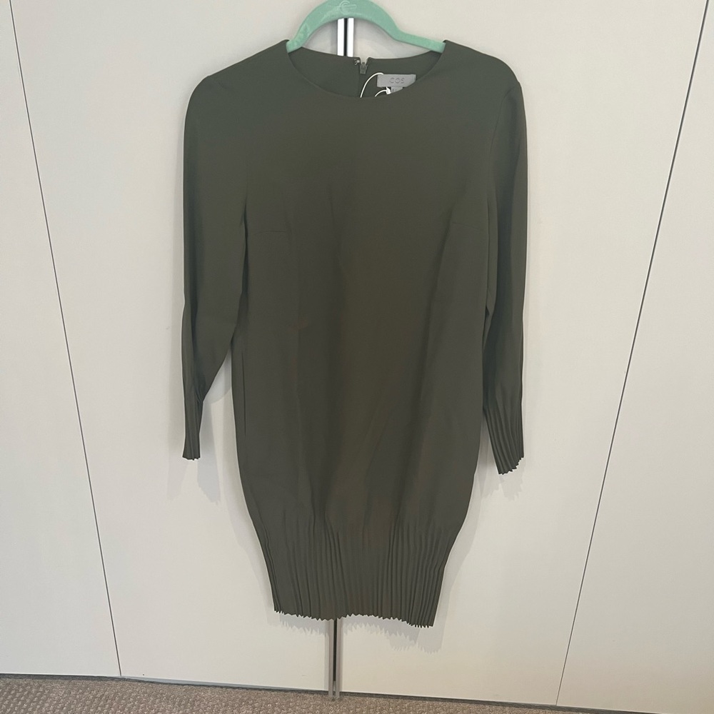 Cos Olive Green knee length dress
